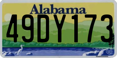AL license plate 49DY173