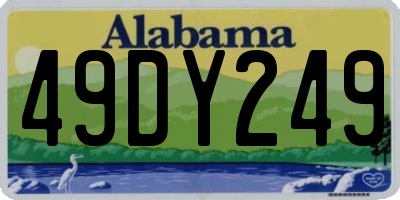 AL license plate 49DY249