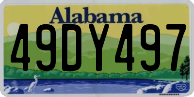AL license plate 49DY497