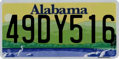 AL license plate 49DY516