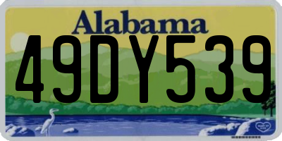 AL license plate 49DY539