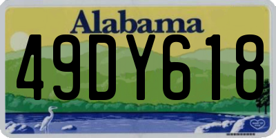 AL license plate 49DY618