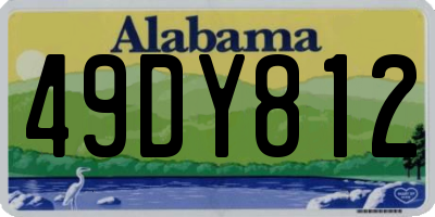AL license plate 49DY812