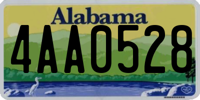 AL license plate 4AA0528