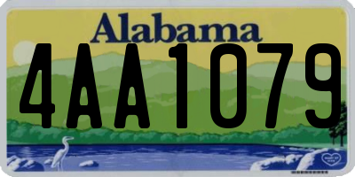 AL license plate 4AA1079