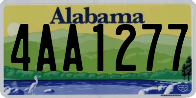 AL license plate 4AA1277