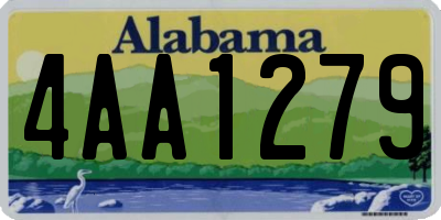 AL license plate 4AA1279
