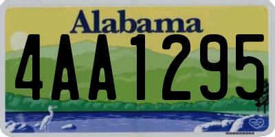 AL license plate 4AA1295