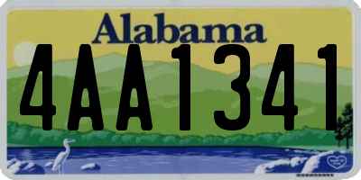 AL license plate 4AA1341