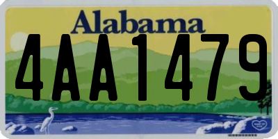 AL license plate 4AA1479