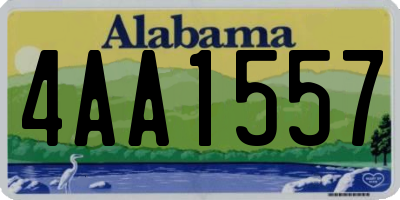 AL license plate 4AA1557