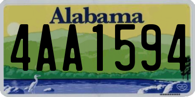 AL license plate 4AA1594