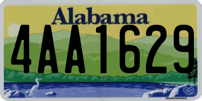 AL license plate 4AA1629
