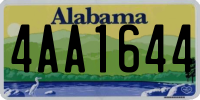AL license plate 4AA1644