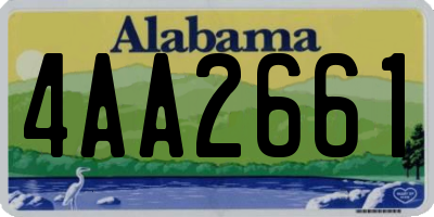 AL license plate 4AA2661
