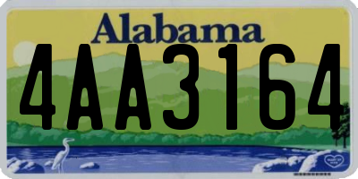 AL license plate 4AA3164