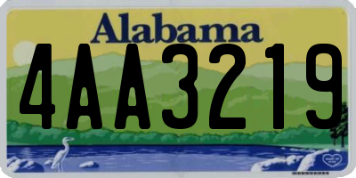 AL license plate 4AA3219