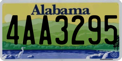 AL license plate 4AA3295