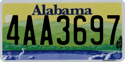 AL license plate 4AA3697