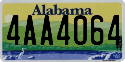 AL license plate 4AA4064