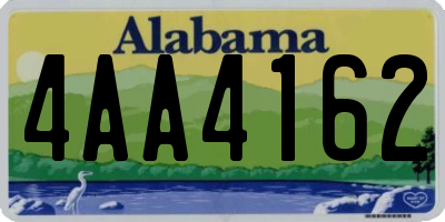AL license plate 4AA4162