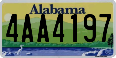 AL license plate 4AA4197
