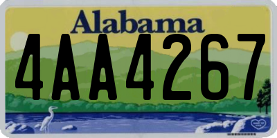 AL license plate 4AA4267