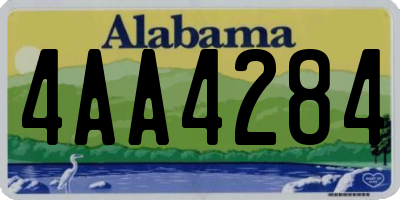 AL license plate 4AA4284