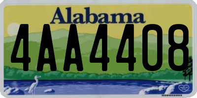 AL license plate 4AA4408