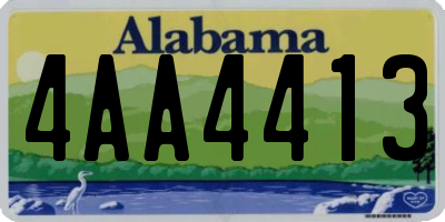 AL license plate 4AA4413