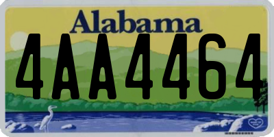 AL license plate 4AA4464
