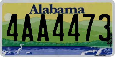 AL license plate 4AA4473