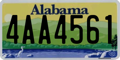 AL license plate 4AA4561
