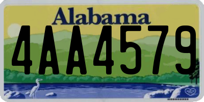 AL license plate 4AA4579
