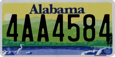 AL license plate 4AA4584