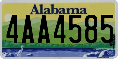 AL license plate 4AA4585