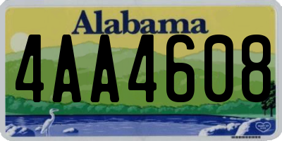 AL license plate 4AA4608