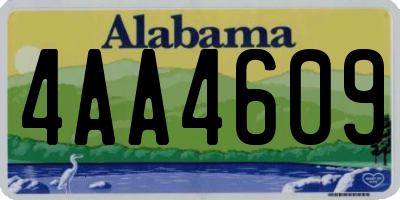 AL license plate 4AA4609