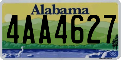AL license plate 4AA4627