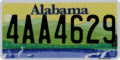AL license plate 4AA4629