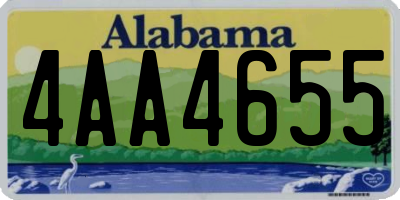 AL license plate 4AA4655