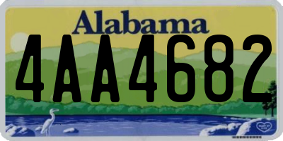 AL license plate 4AA4682