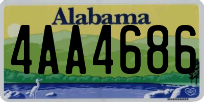 AL license plate 4AA4686