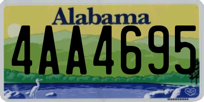 AL license plate 4AA4695