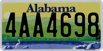 AL license plate 4AA4698