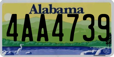 AL license plate 4AA4739