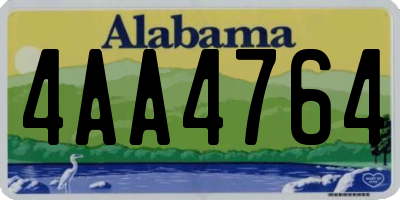 AL license plate 4AA4764