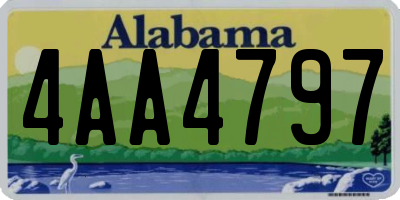 AL license plate 4AA4797