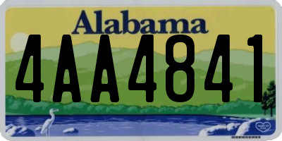 AL license plate 4AA4841