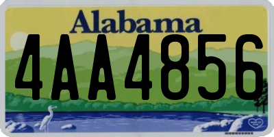 AL license plate 4AA4856